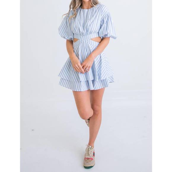 Karlie Stripe Poplin Top